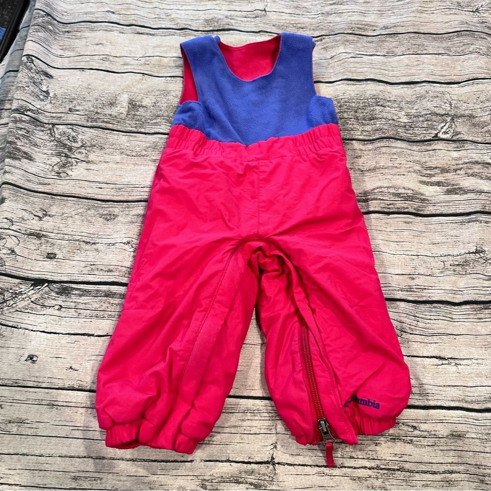Columbia Fuchsia and Purple Snowbib Size 18-24 months